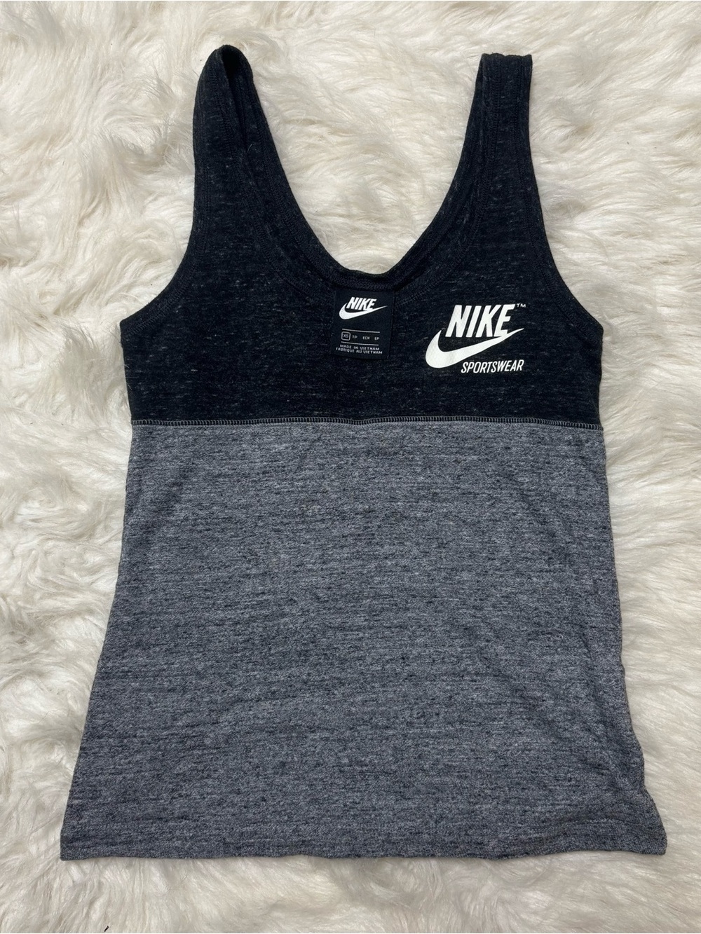 Nike Women's Black & Gray Sportswear Tank Top size XS